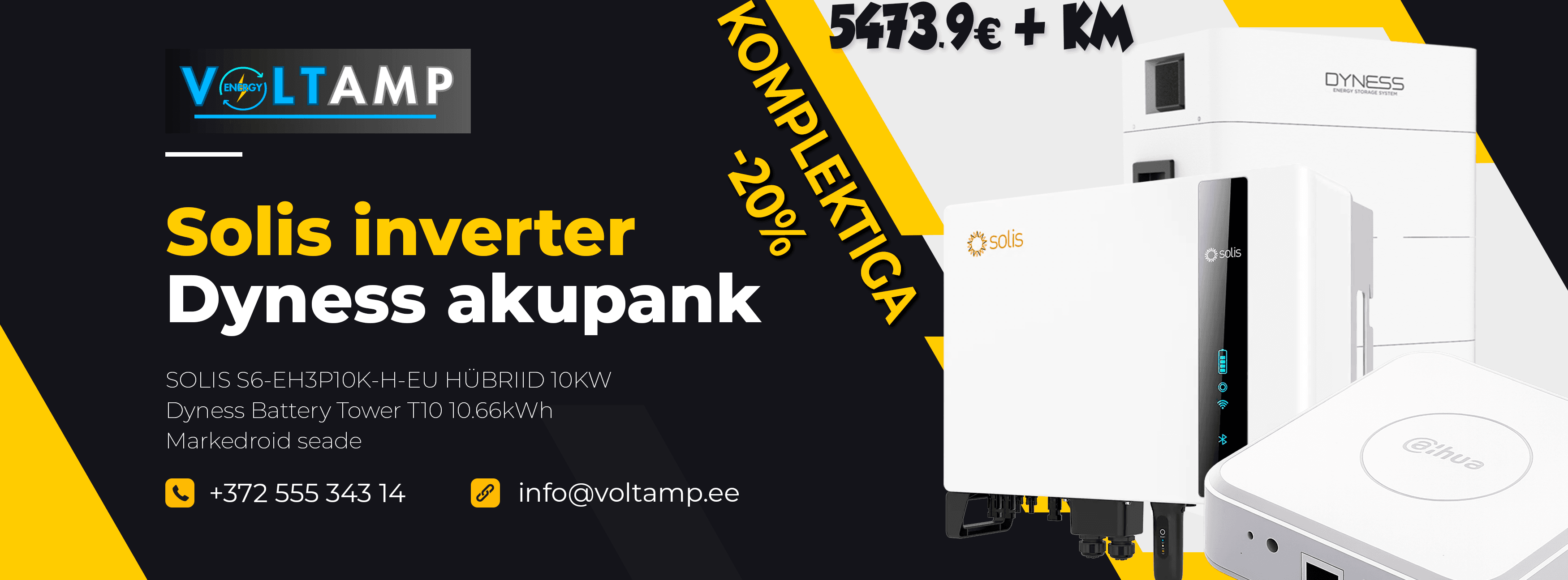 Solis ja Dyness 10kW/10kWh